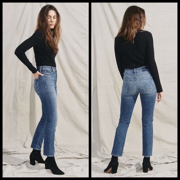 💕MOTHER SUPERIOR💕 Dazzler ~ Cowboys Don't Cry High Rise Straight Leg 24 NWT - Picture 7 of 16